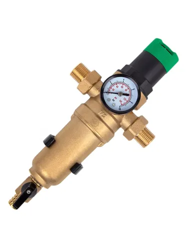 Самопромывной фильтр ITAL IT34-H8902 3/4 дюйма с манометром и редуктором давления