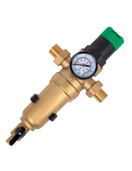 Самопромывной фильтр ITAL IT34-H8902 3/4 дюйма с манометром и редуктором давления