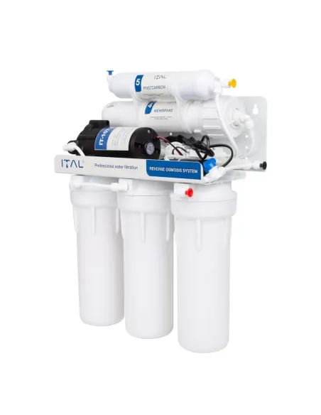 Фильтр обратного осмоса ITAL IT-RO5-75P, 5 степеней очистки, с помпой