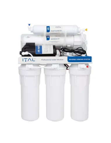 Фильтр обратного осмоса ITAL IT-RO5-75P, 5 степеней очистки, с помпой