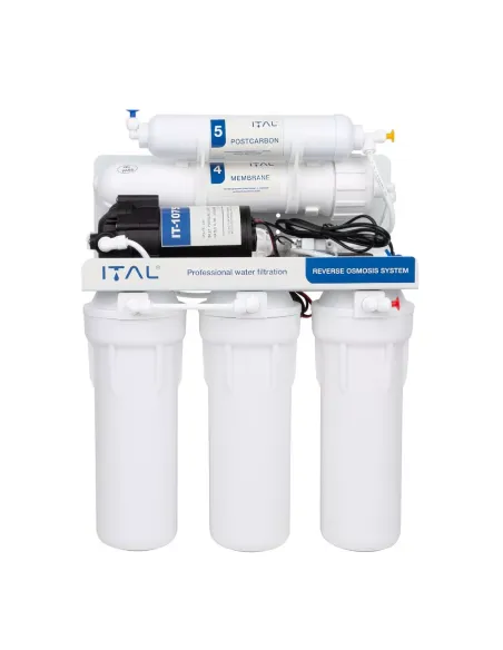 Фільтр зворотного осмосу ITAL IT-RO5-75P, 5 ступенів очищення, з помпою