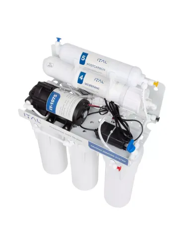 Фільтр зворотного осмосу ITAL IT-RO5-75P, 5 ступенів очищення, з помпою