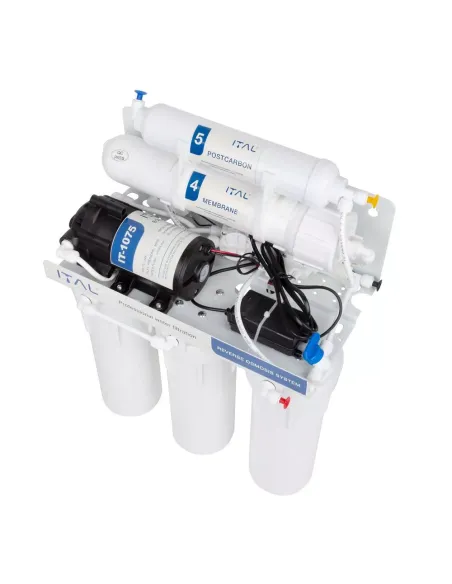Фільтр зворотного осмосу ITAL IT-RO5-75P, 5 ступенів очищення, з помпою