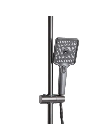 Душова система Q-Tap Presto QTPRE111GRP45585 Graphite з виливом