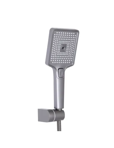 Змішувач для ванни Q-Tap Presto QTPRE2601GRP45583 Graphite з душовим набором, графіт