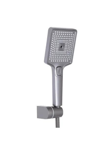 Змішувач для ванни Q-Tap Presto QTPRE2601GRP45583 Graphite з душовим набором, графіт