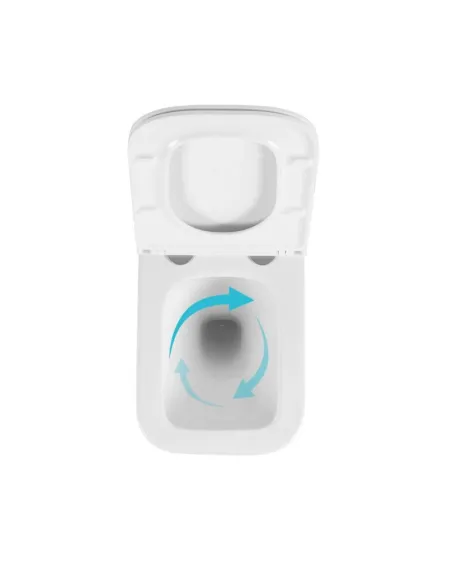 Унітаз Q-Tap Gemini Ultra Quiet QTTAU26W49119, 485×340×350 мм, безободковий, підвісний, сидіння Soft-close