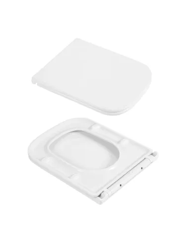 Унитаз Q-Tap Gemini Ultra Quiet QTTAU26W49119, 485×340×350 мм, безободковый, подвесной, сиденье Soft-close