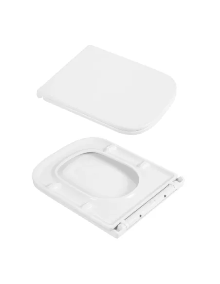 Унітаз Q-Tap Gemini Ultra Quiet QTTAU26W49119, 485×340×350 мм, безободковий, підвісний, сидіння Soft-close