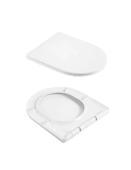 Унитаз Q-Tap Taurus Ultra Quiet QTTAU26W49116, 515×360×350 мм, безободковый, подвесной, сиденье Soft-close