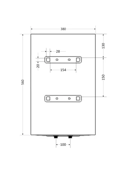 Бойлер Aquatronic Round W303815 B4, мокрый ТЭН, 30 л