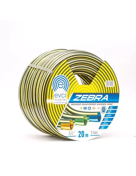 Шланг для поливу EVCI Plastik Zebra 3/4 дюйми, 30 метрів