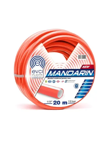 Шланг для полива EVCI Plastik Mandarin 3/4 дюйма, 20 метров, армированный