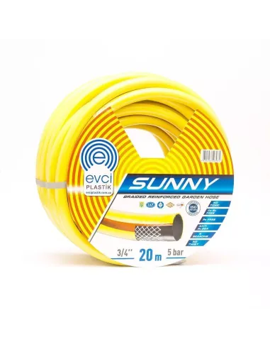 Шланг для полива EVCI Plastik Sunny 3/4 дюйма, 20 метров, армированный