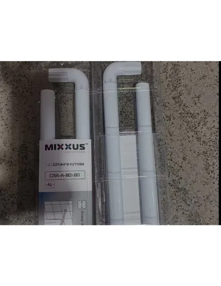 Штанга для шторки угловая Mixxus CRA-A-80x80 (AC3590) 80х80 см, алюминий