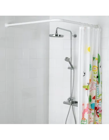 Штанга для шторки кутова Mixxus CRA-A-90x90 (AC3591) 90х90 см, алюміній