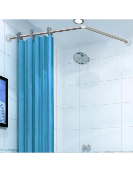 Штанга для шторки кутова Zerix CRS-A-90x90 (ZX6101) 90х90 см, нержавіюча сталь.