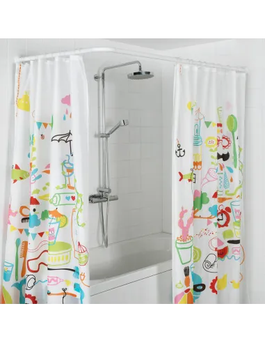 Штанга для шторки П-образная Mixxus CRA-U-90x90x90 (AC3593) универсальная, алюминий