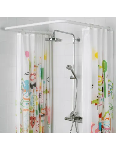 Штанга для шторки П-образная Mixxus CRA-U-90x90x90 (AC3593) универсальная, алюминий