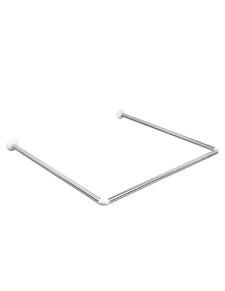 Штанга для шторки П-образная Zerix CRS-U-80x80x80 (ZX6102) универсальная, нержавеющая сталь