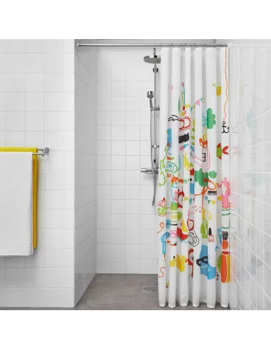 Штанга для шторки П-подібна Zerix CRS-U-80x80x80 (ZX6102) універсальна, нержавіюча сталь.