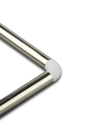 Штанга для шторки П-подібна Zerix CRS-U-80x80x80 (ZX6102) універсальна, нержавіюча сталь.