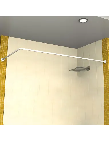 Штанга для шторки П-образная Zerix CRS-U-90x90x90 (ZX6103) универсальная, нержавеющая сталь