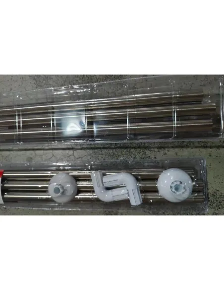 Штанга для шторки П-образная Zerix CRS-U-90x90x90 (ZX6103) универсальная, нержавеющая сталь