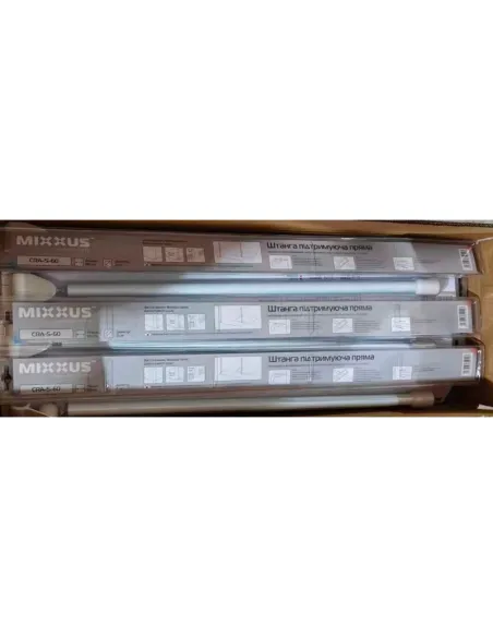 Штанга для шторки пряма Mixxus CRA-S-60 (AC3594) 60 см, алюміній