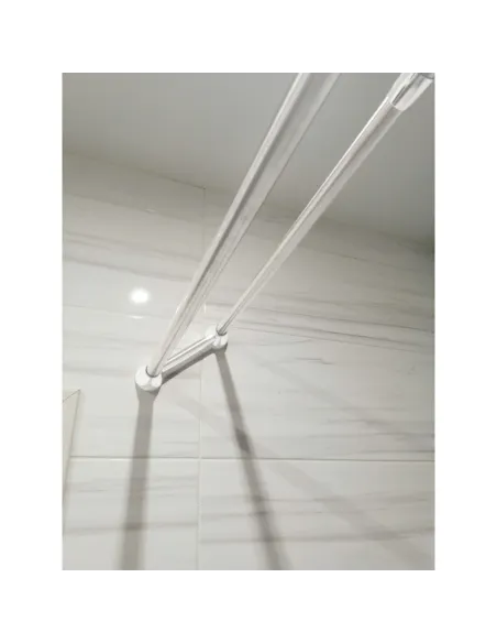 Штанга для шторки телескопічна Mixxus CRA-D-125x225 (AC3589) 125-225 см, з тримачем рушників