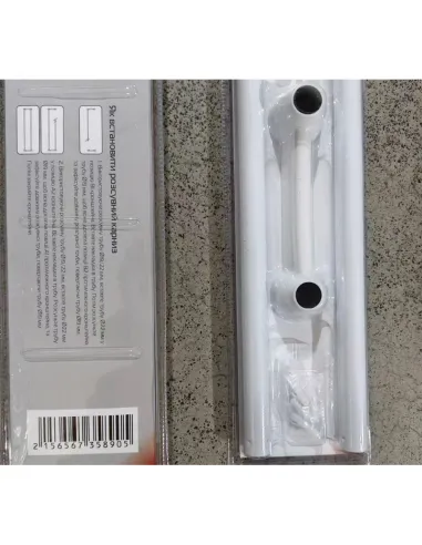 Штанга для шторки телескопическая Mixxus CRA-D-125x225 (AC3589) 125-225 см, с держателем полотенец