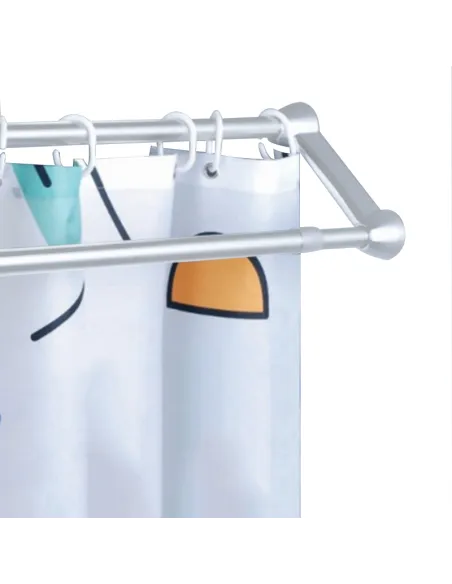 Штанга телескопічна для шторки Mixxus CRA-D-75x125 (AC3588) 75-125 см, з тримачем рушників