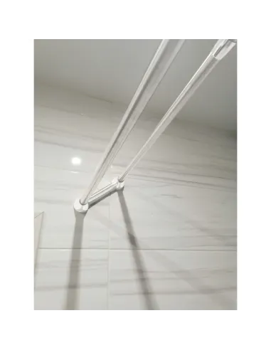 Штанга для шторки телескопическая Mixxus CRA-D-75x125 (AC3588) 75-125 см, с держателем полотенец