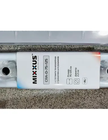 Штанга для шторки телескопическая Mixxus CRA-D-75x125 (AC3588) 75-125 см, с держателем полотенец