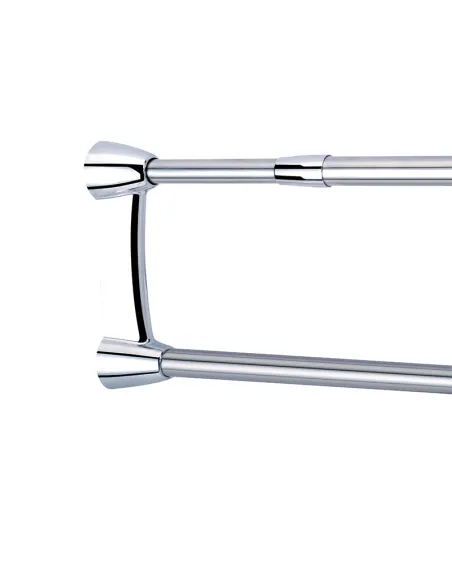 Штанга для шторки телескопическая Zerix CRS-D-125x225 (ZX6099) 125-225 см, нержавеющая сталь