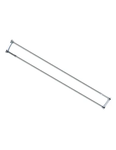 Штанга для шторки телескопічна Zerix CRS-D-75x125 (ZX6098) 75-125 см, нержавіюча сталь.