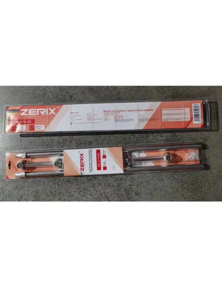 Штанга для шторки телескопічна Zerix CRS-D-75x125 (ZX6098) 75-125 см, нержавіюча сталь.
