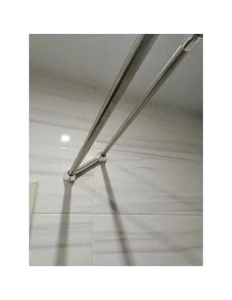 Штанга для шторки телескопічна Zerix CRS-D-75x125 (ZX6098) 75-125 см, нержавіюча сталь.