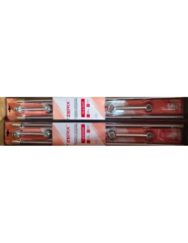 Штанга для шторки телескопічна Zerix CRS-D-75x125 (ZX6098) 75-125 см, нержавіюча сталь.