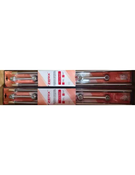 Штанга для шторки телескопічна Zerix CRS-D-75x125 (ZX6098) 75-125 см, нержавіюча сталь.