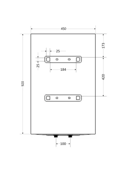 Бойлер Aquatronic Round W1004615 B4, 100 л, мокрый ТЭН