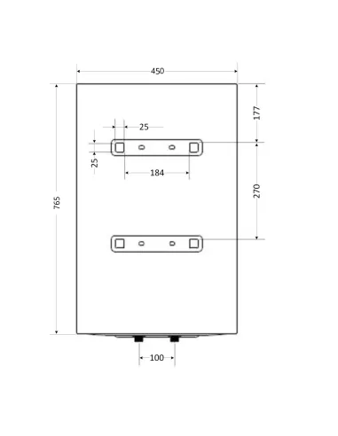 Бойлер Aquatronic Round W804615 B4, 80 л, мокрый ТЭН