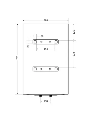 Бойлер Aquatronic Round W503815 B4, 50 л, мокрий ТЕН
