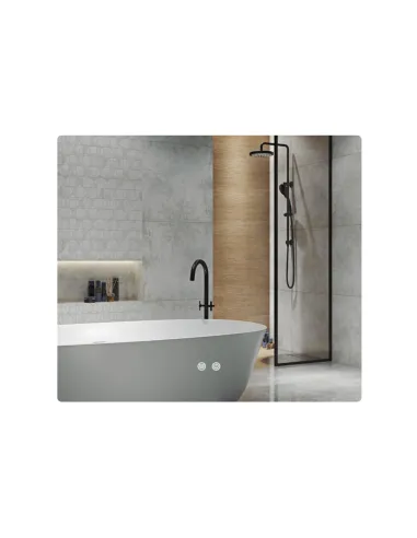 Зеркало для ванной Q-Tap Taurus (TA2) QTTAU70070048955, с LED-подсветкой Touch, с антизапотеванием