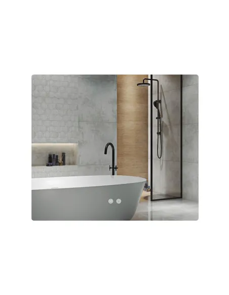 Дзеркало для ванної кімнати Q-Tap Taurus (TA2) QTTAU70070048955, з LED-підсвічуванням Touch, з антизапітнінням