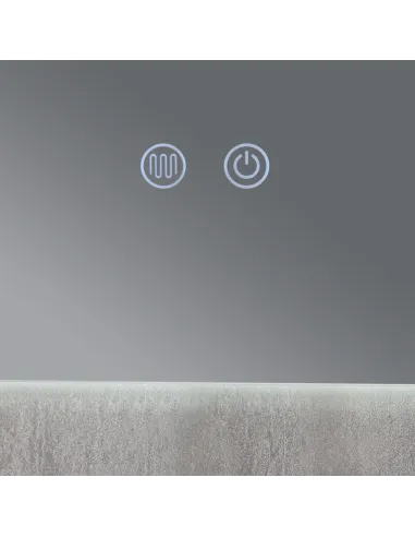 Дзеркало для ванної кімнати Q-Tap Taurus (TA2) QTTAU70070048955, з LED-підсвічуванням Touch, з антизапітнінням