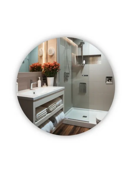 Зеркало для ванной Q-Tap Taurus (TA1) QTTAUR100049004, с LED-подсветкой Touch, с антизапотеванием