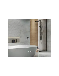 Зеркало для ванной Q-Tap Taurus (TA2) QTTAU100080048957, с LED-подсветкой Touch, с антизапотеванием