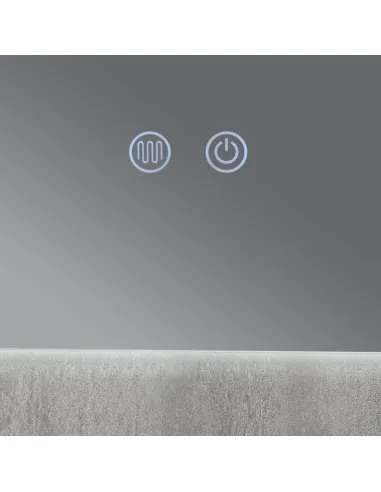 Зеркало для ванной Q-Tap Taurus (TA2) QTTAU100080048957, с LED-подсветкой Touch, с антизапотеванием