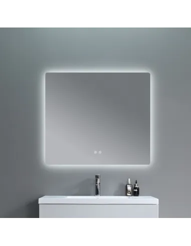 Зеркало для ванной Q-Tap Taurus (TA2) QTTAU100080048957, с LED-подсветкой Touch, с антизапотеванием